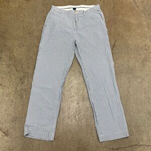 Vintage Polo by Ralph Lauren Men's Blue Striped Seersucker Chinos size 34x30